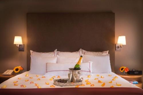 We love a reason to celebrate at Hotel Giraffe...a bottle of chilled prosecco, chocolate-covered strawberries or even an artisan cheese platter, what's your pleasure?