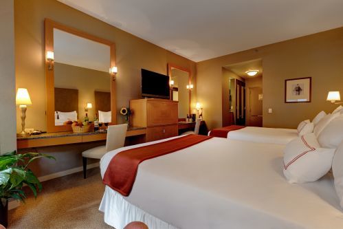 Our Classic Guestroom with 2 Queen Beds is perfect for small families, or friends traveling together!